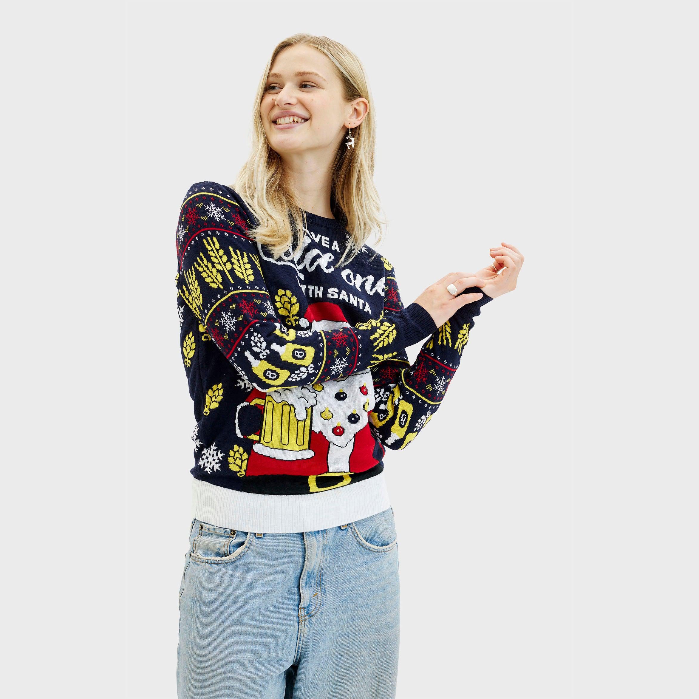 Have A Cold One With Santa Julegenser - Dame